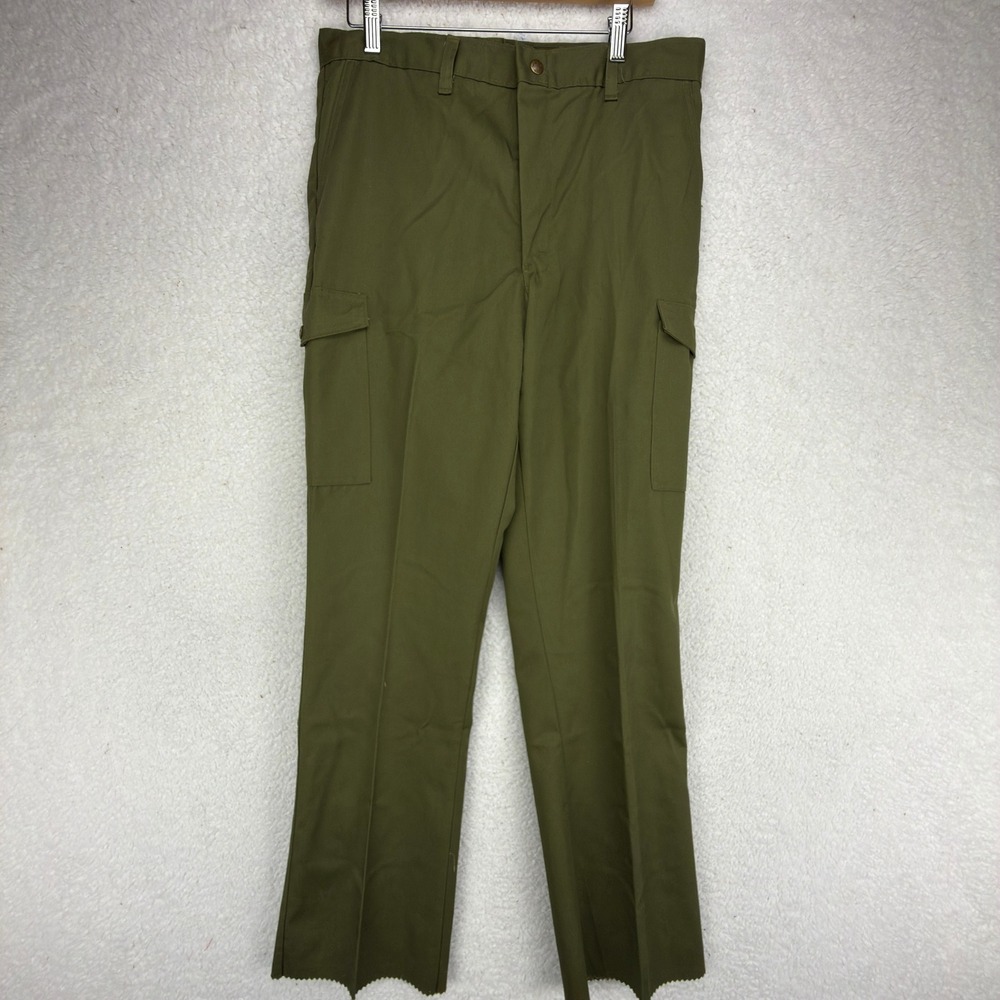 Vintage Boy Scouts of America Official Uniform Cargo Pants Green Kids NWOT
